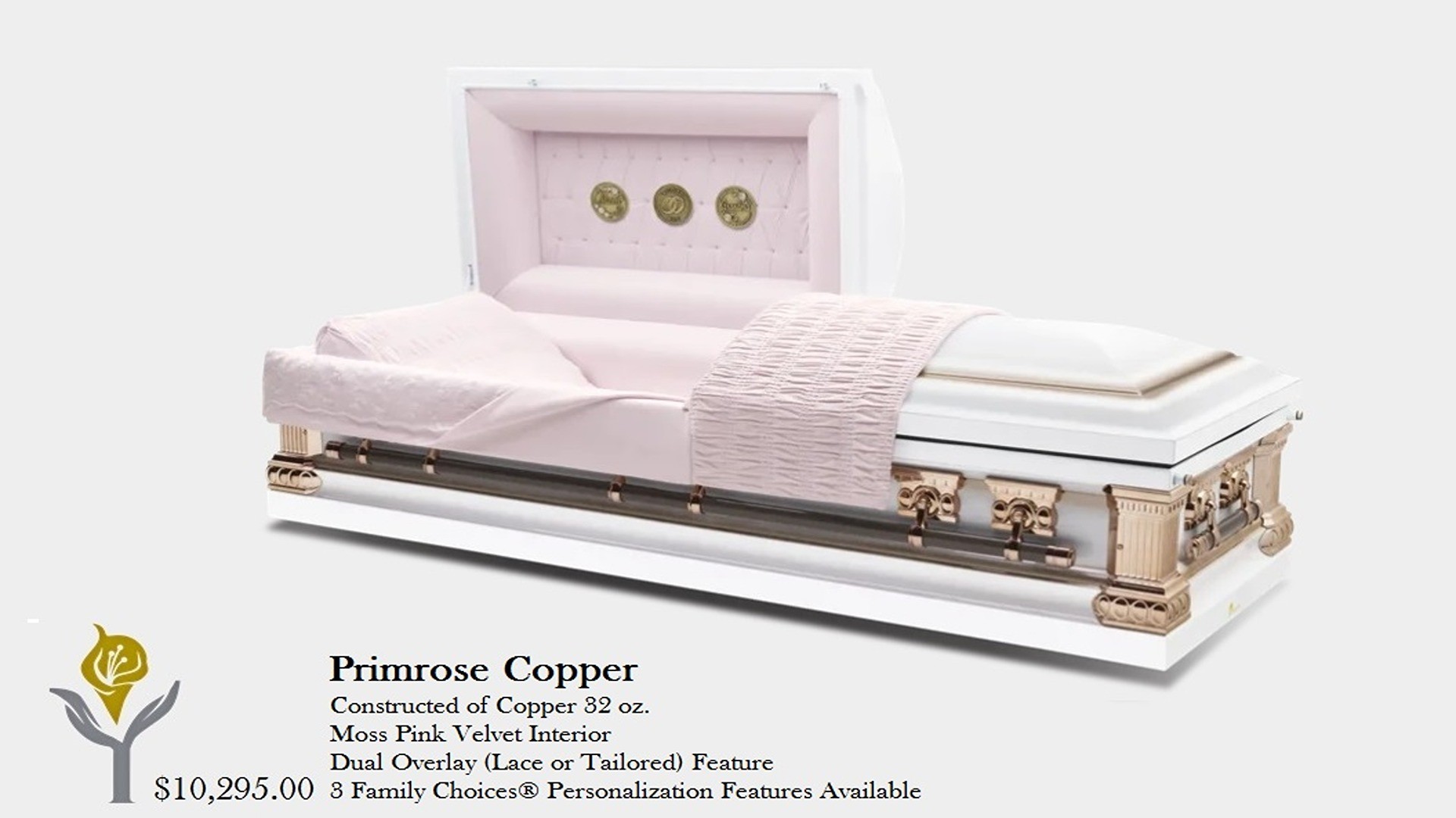 Primrose - Copper with Moss Pink Velvet Interior