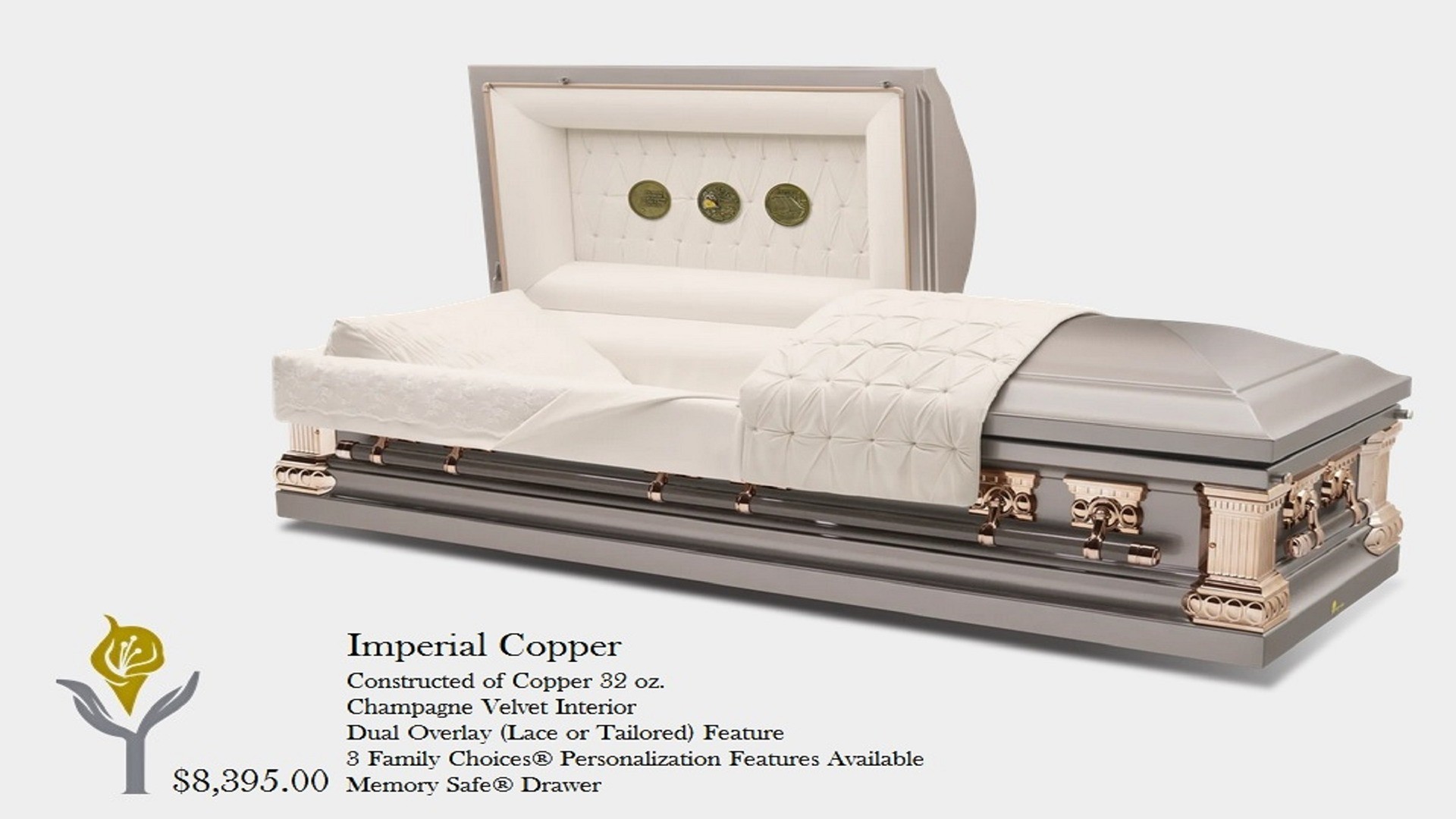 Imperial - Copper with Champagne Velvet Interior